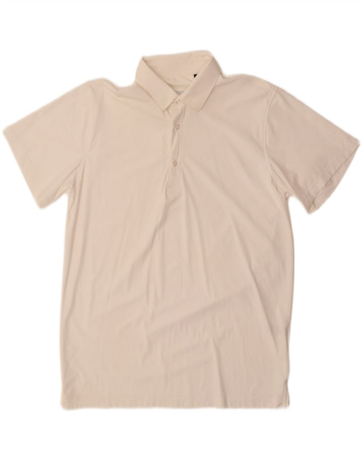 BOTTEGA ARTIGIANA Polo da uomo in nylon bianco sporco medio