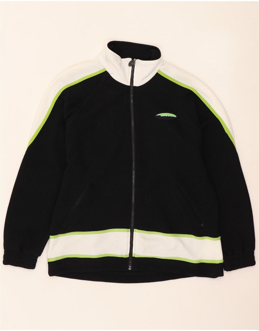 Giacca da tuta oversize da donna Lotto UK 10 Small Black Colourblock