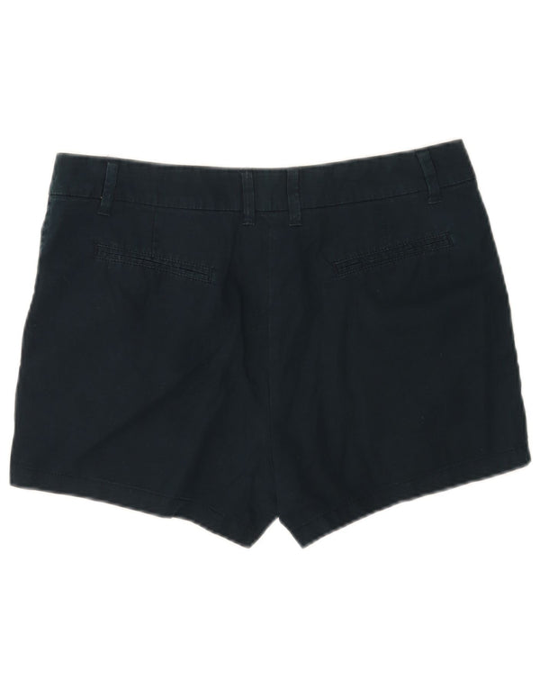 Pantaloncini chino da donna Marks & Spencer UK 12 medi W30 cotone blu navy
