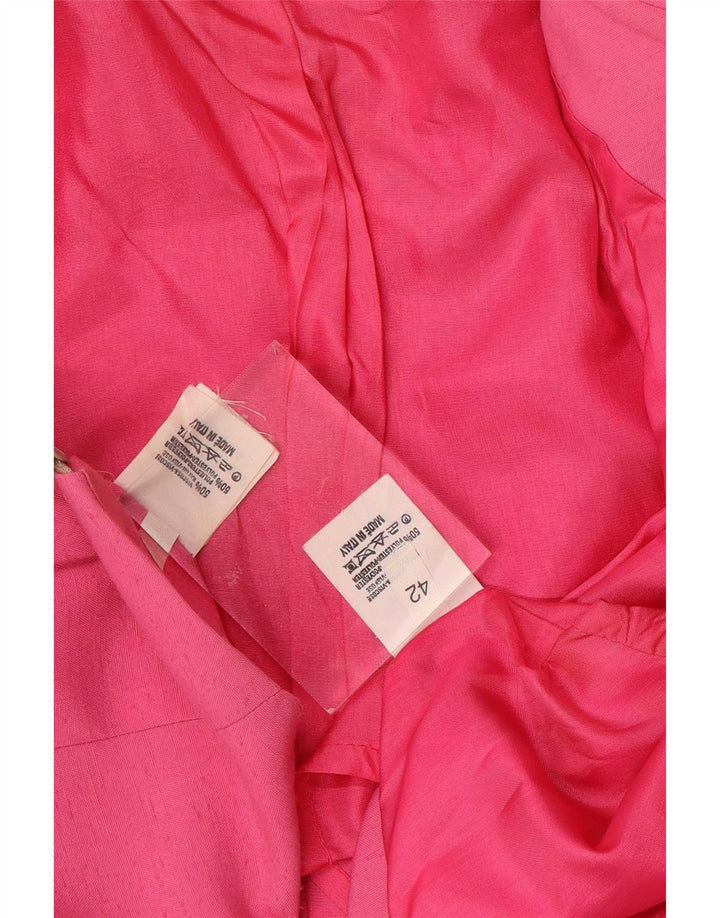 Set gonna vintage in 2 pezzi a maniche corte da donna IT 42 medio W26 rosa