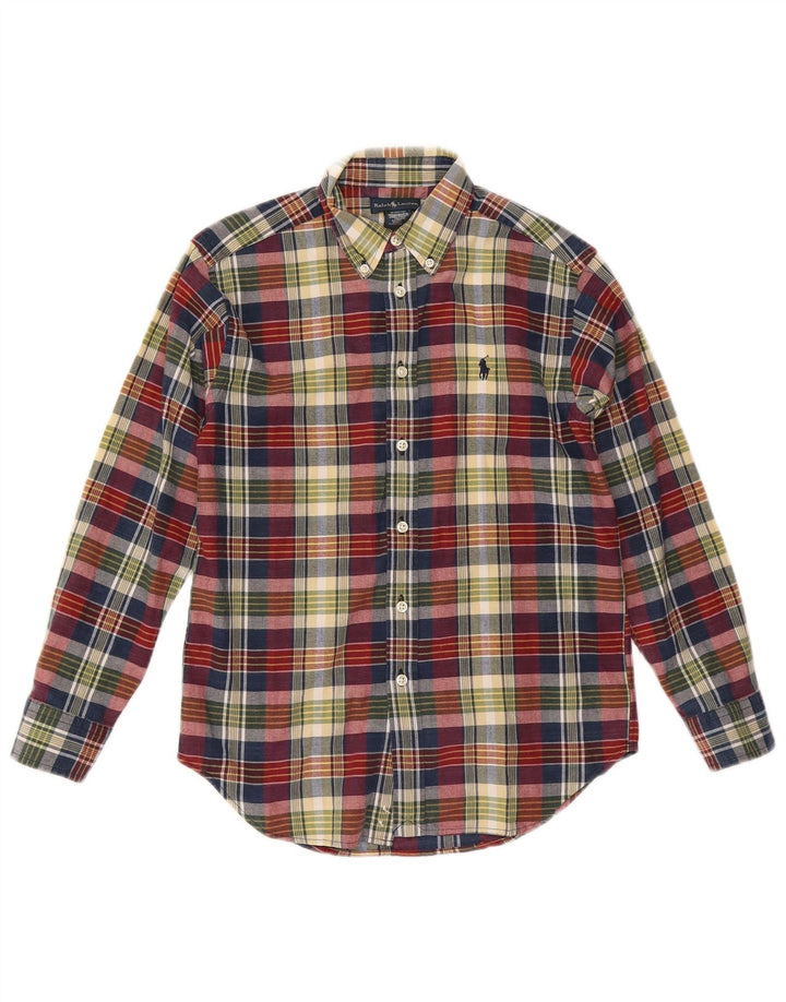 Camicia Ralph Lauren per ragazzi 10-11 anni in cotone a quadri multicolore medio