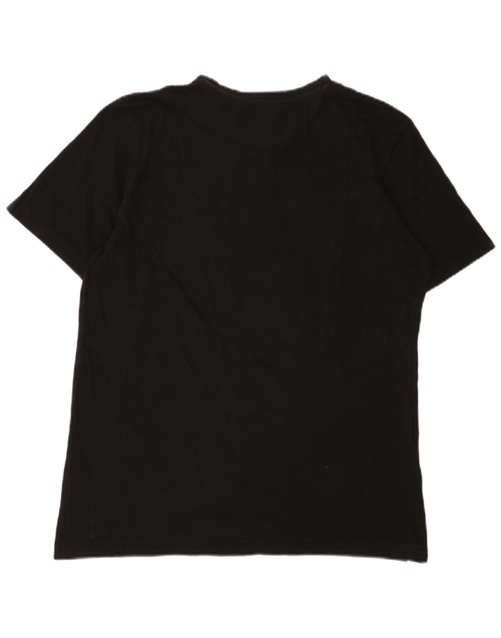 T-shirt grafica da uomo Puma Top in cotone nero medio