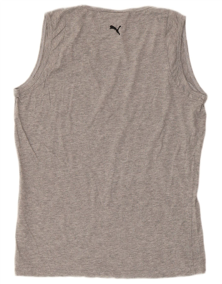 PUMA Womens Graphic Vest Top UK 16 Large Grey