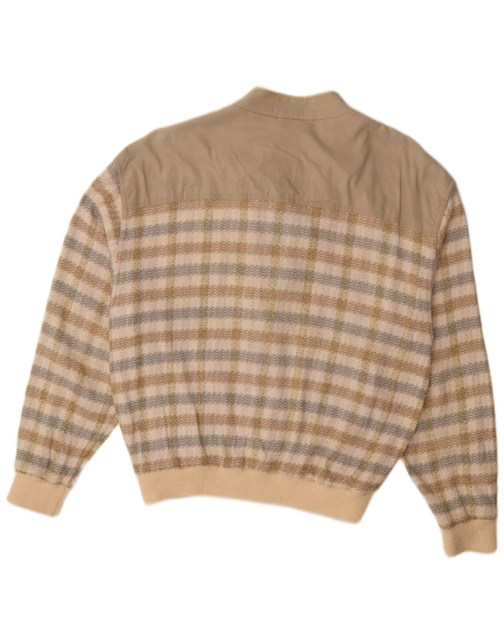 Giubbotto bomber da uomo HEMMOND UK 38 Cotone a quadri beige medio