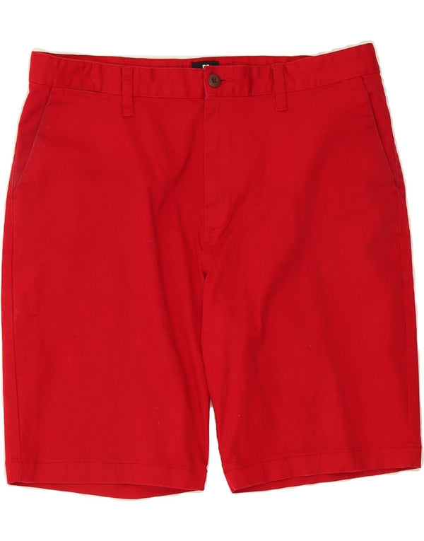 DC Mens Chino Shorts W36 Large Red Cotton