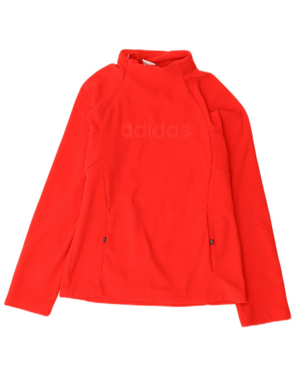 Giacca da ginnastica Adidas da donna con grafica pullover UK 8 piccola rossa