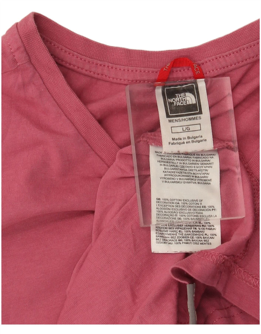 T-shirt da uomo The North Face Top grande in cotone rosa