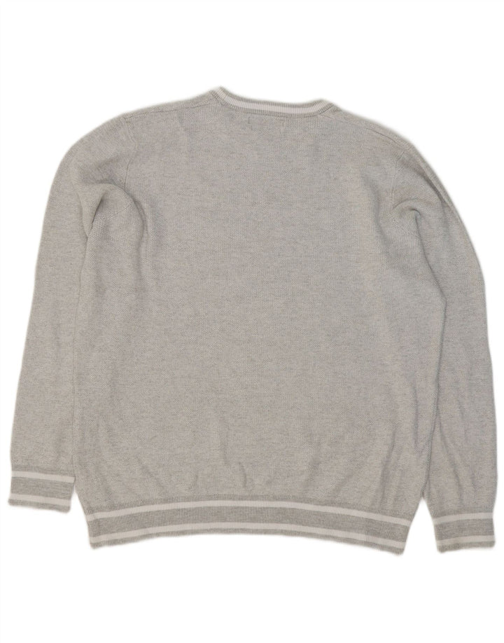 Maglione maglione girocollo da uomo Marks & Spencer 2XL cotone grigio