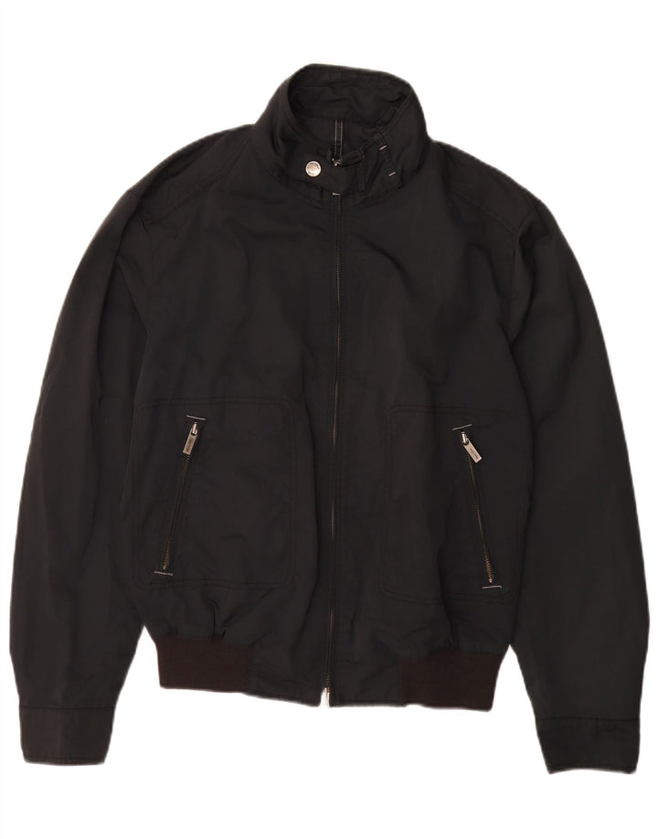 Giubbotto bomber da uomo Massimo Dutti UK 40 Large Nero Poliacrilico