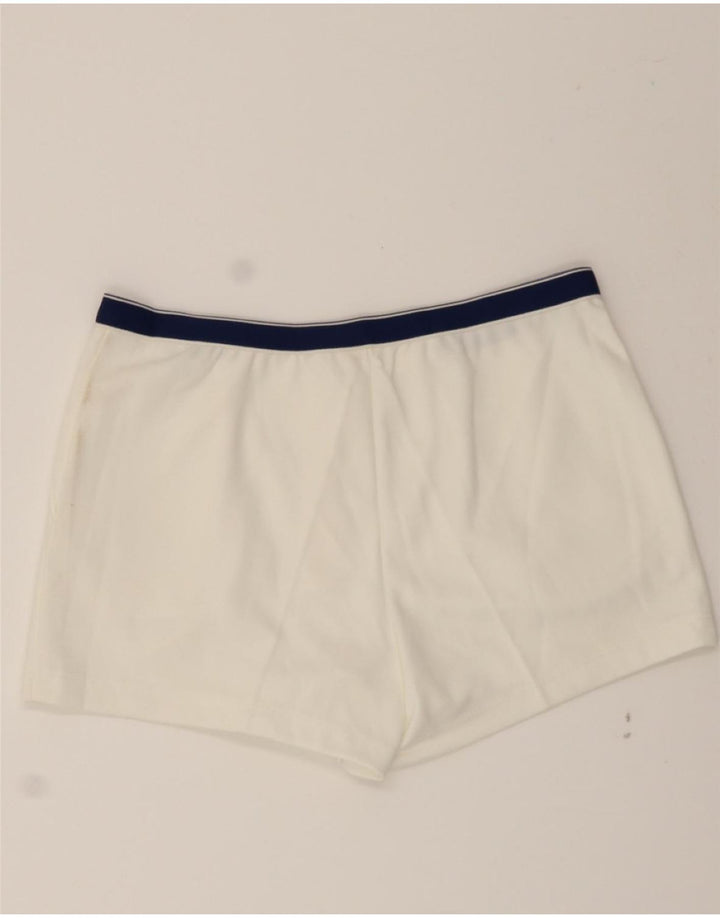 SAMAR Womens Chino Shorts XL W36 White Polyester Vintage Samar and Second-Hand Samar from Messina Hembry 