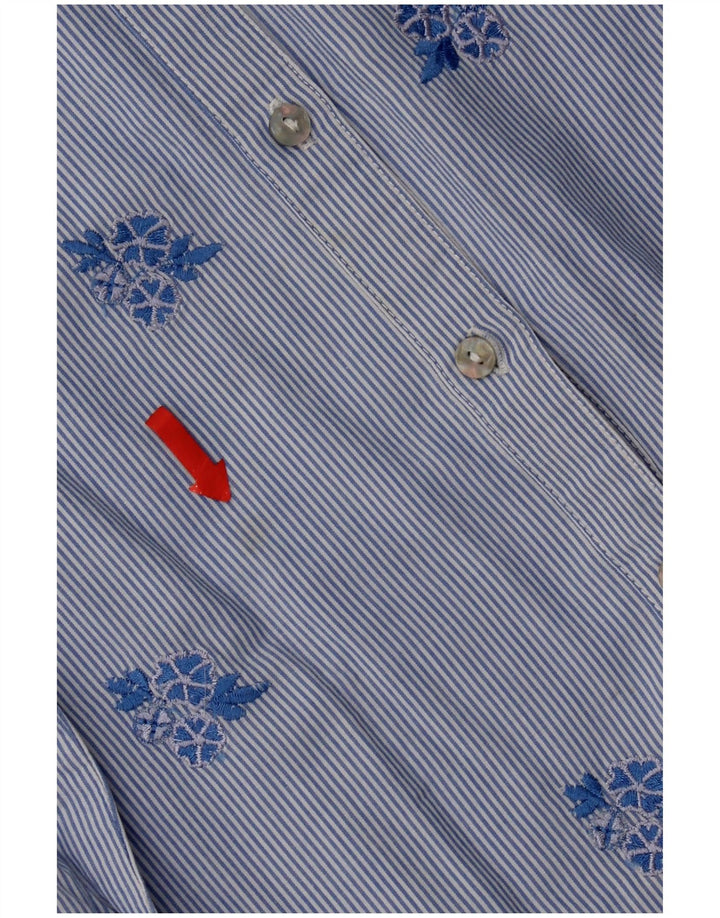 Camicia da donna Monsoon UK 8 Piccolo cotone floreale blu