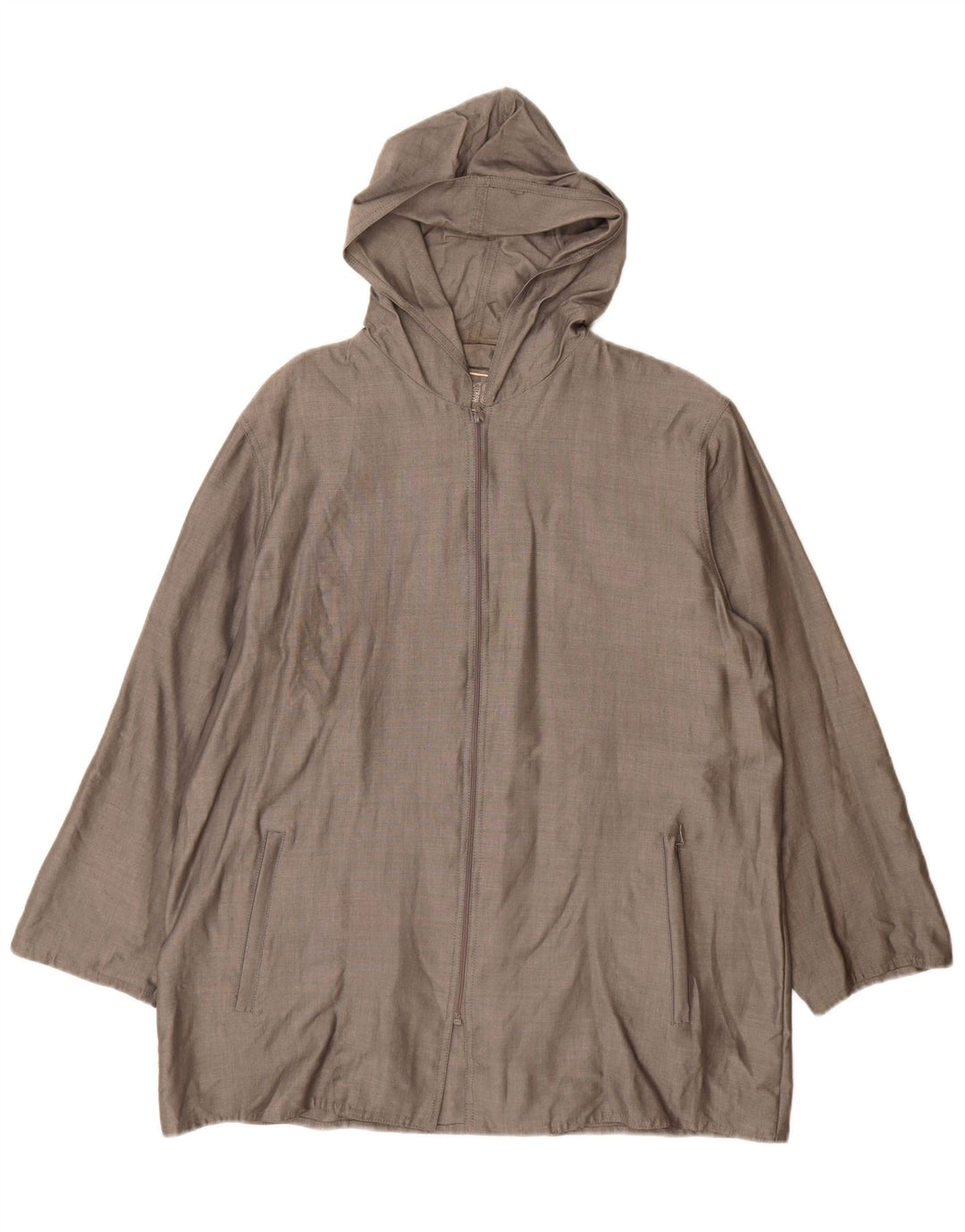 Giubbotto bomber con cappuccio da donna Marly's del 1981 IT 46 Large in viscosa grigia