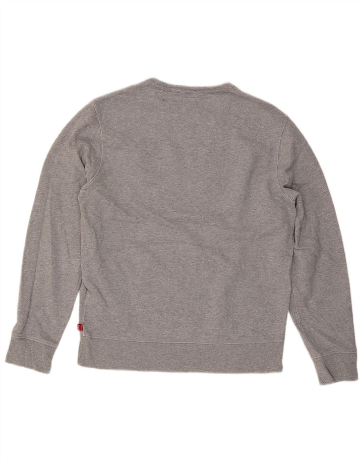 Felpa grafica da uomo Levi's, piccola, in cotone grigio