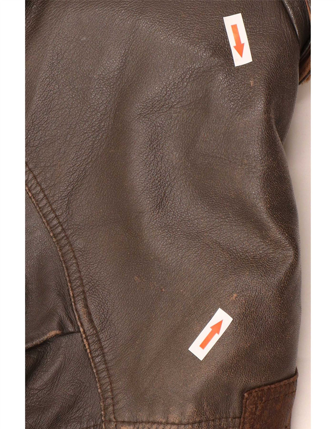 Vintage Mens Leather Jacket IT 50 Large Brown