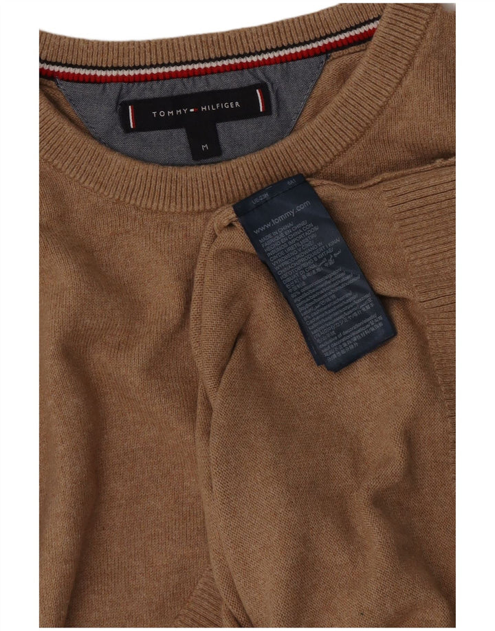 Maglione maglione girocollo da uomo Tommy Hilfiger in cotone marrone medio