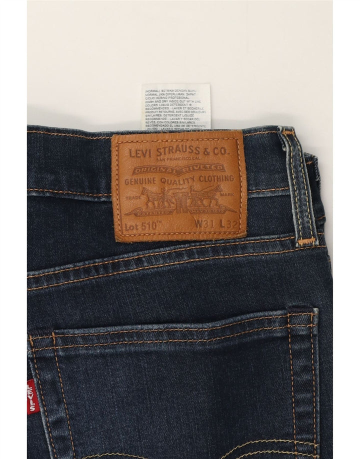 Jeans skinny da uomo Levi's W31 L32 in cotone blu