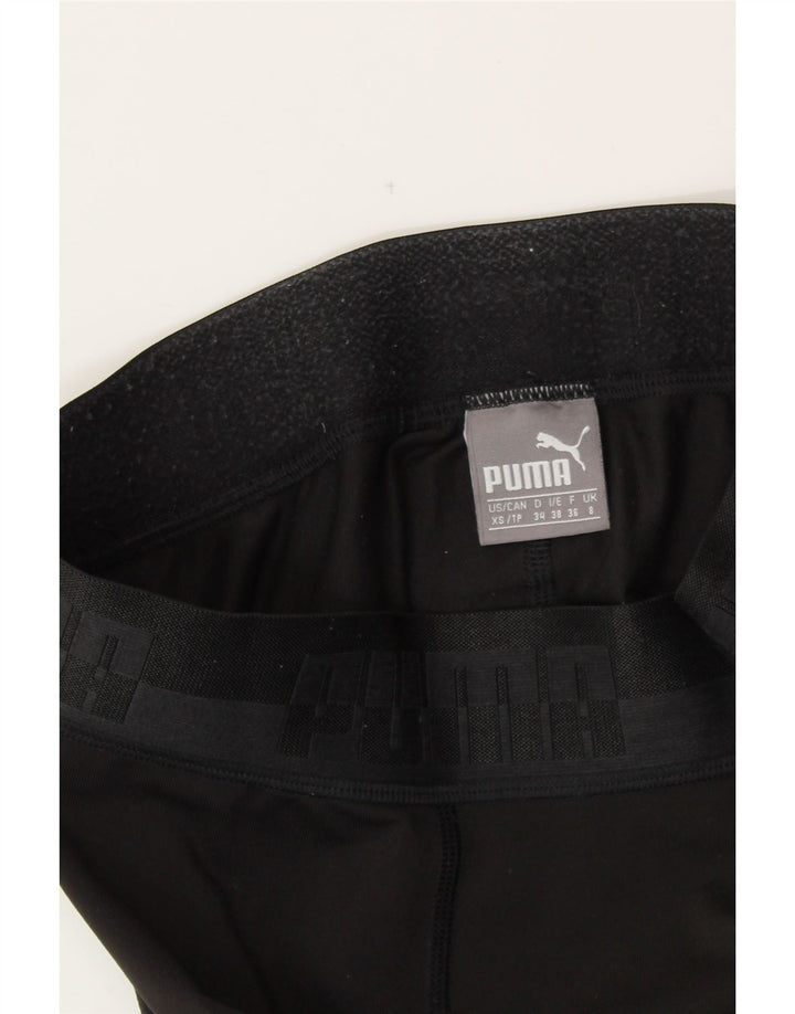 Leggings grafici PUMA da donna UK 8 Small neri