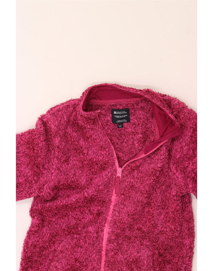 MOUNTAIN WAREHOUSE Girls Fleece Jacket 11-12 Years Pink Polyester Vintage Mountain Warehouse and Second-Hand Mountain Warehouse from Messina Hembry 