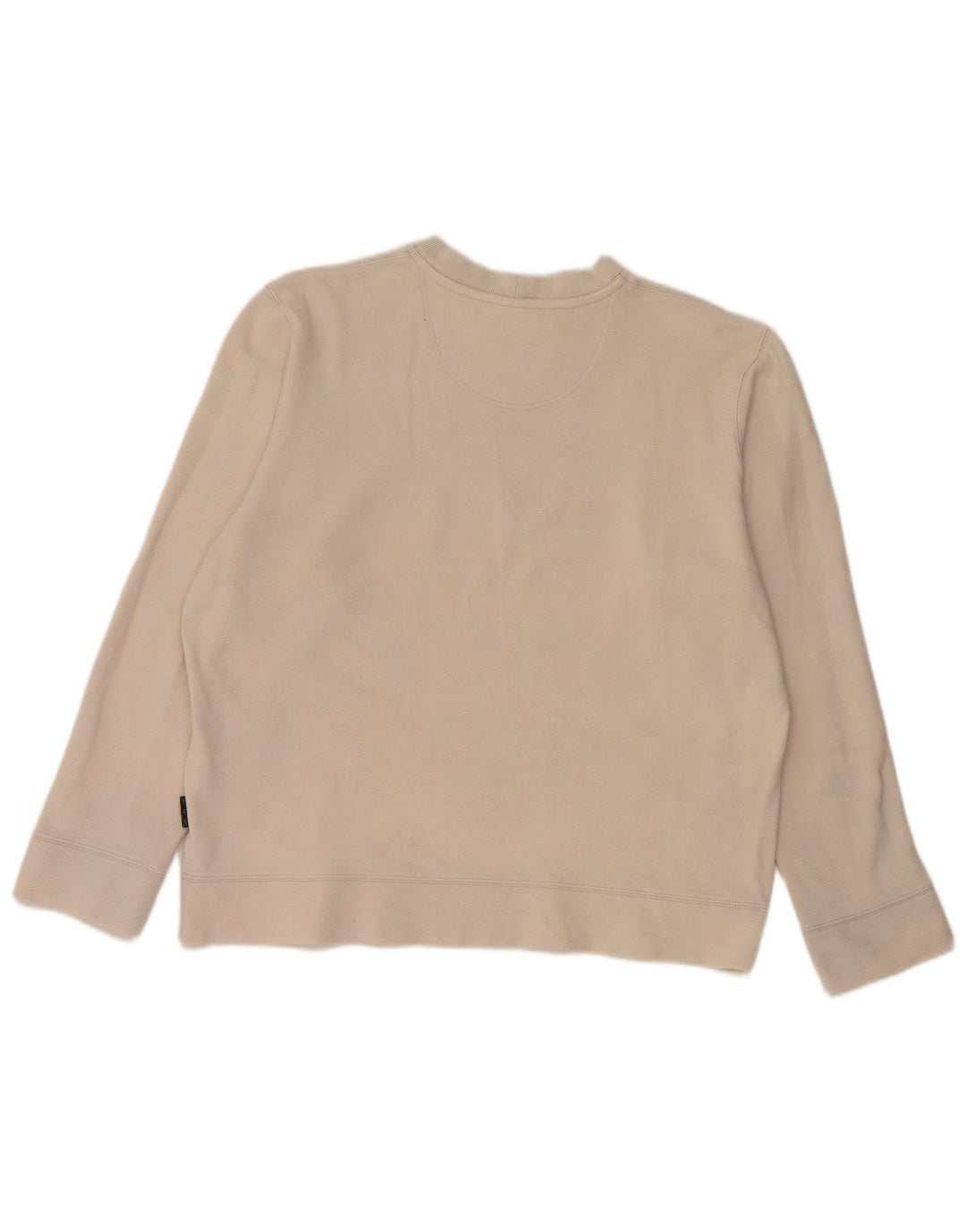 SERGIO TACCHINI Felpa con grafica da donna Maglione UK 18 XL Bianco sporco