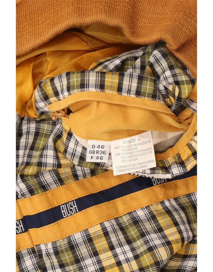 Bush Giubbotto bomber da uomo UK 36 piccolo poliestere giallo
