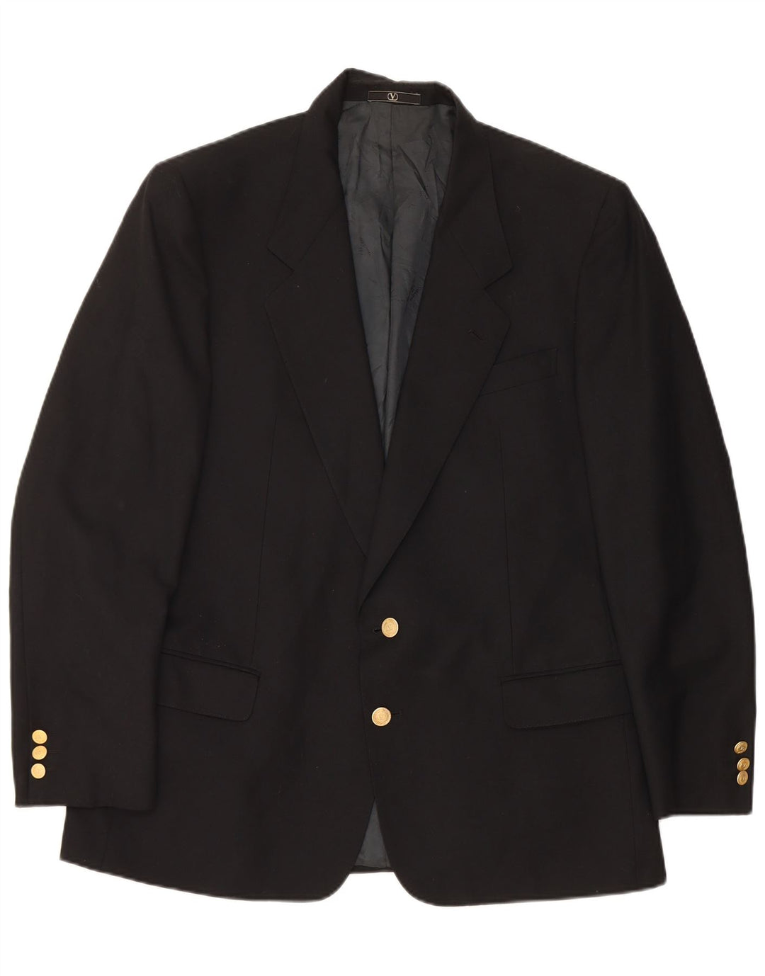 Giacca blazer da uomo a 2 bottoni Valentino UK 38 media nera