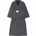 Giole Set da donna 3 bottoni 2 pezzi IT 44 Medio blu navy geometrico