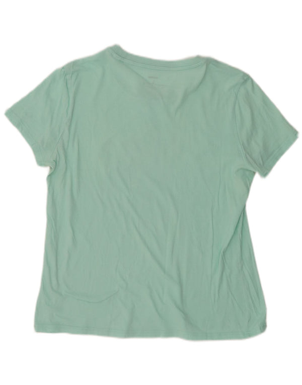 T-shirt grafica da donna ADIDAS Top UK 16/18 Large Verde