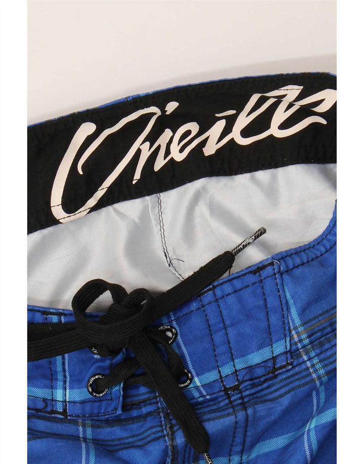 Pantaloncini da bagno grafici da uomo O'Neill a quadri blu medio