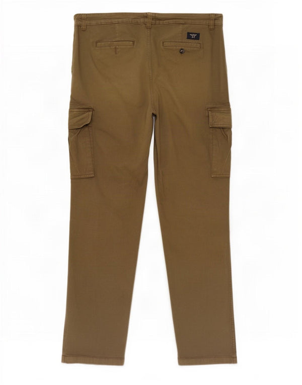 Pantaloni cargo slim da uomo Avirex W36 L31 cotone kaki