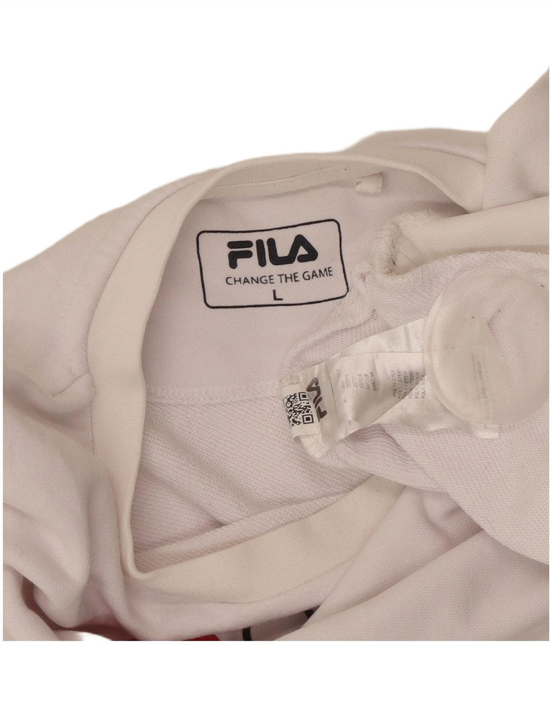 FILA Felpa grafica da uomo Maglione grande cotone bianco