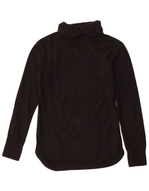 Maglione in pile da donna Adidas Roll Neck UK 10 piccolo poliestere nero