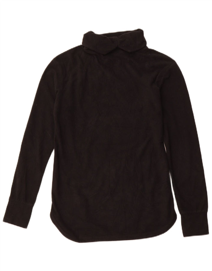 Maglione in pile da donna Adidas Roll Neck UK 10 piccolo poliestere nero