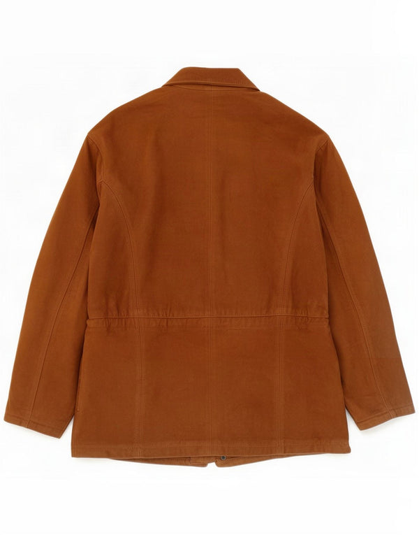 Giacca in pelle da uomo vintage IT 50 Large Marrone