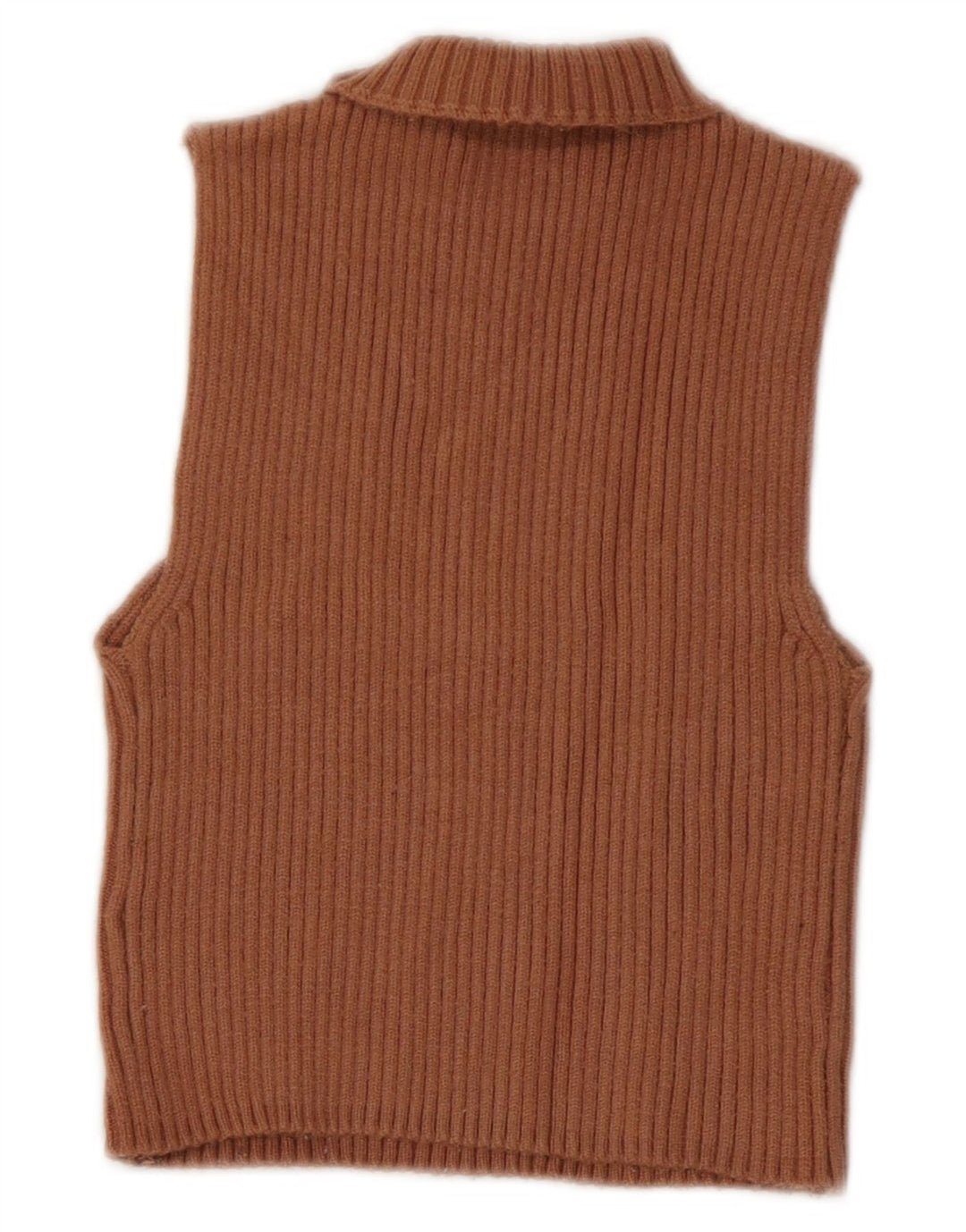 Canotta corta da donna Zara UK 10 piccola marrone