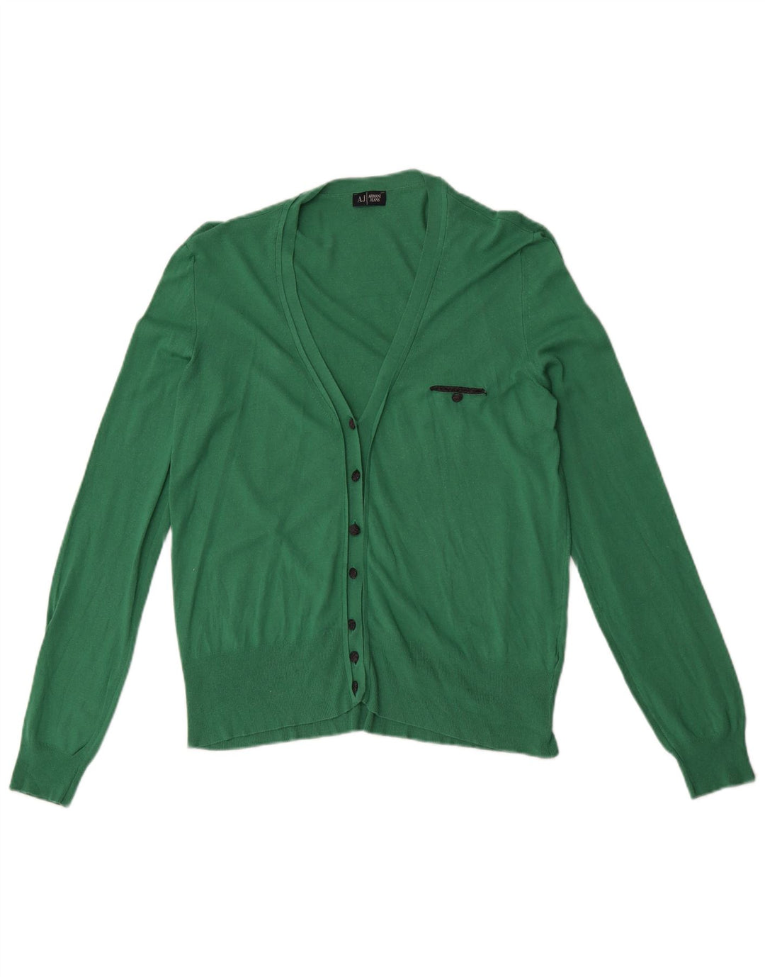Maglione cardigan da donna Armani Jeans UK 12 Verde medio