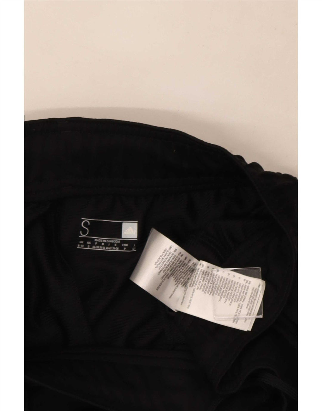 Pantaloni da tuta da donna Adidas UK 8/10 Small Nero Poliestere