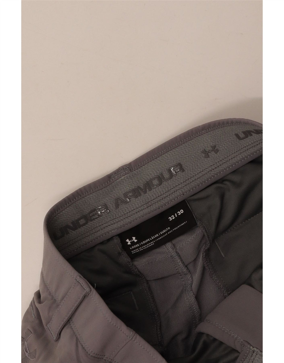 UNDER ARMOUR Womens Straight Chino Trousers W32 L29  Grey