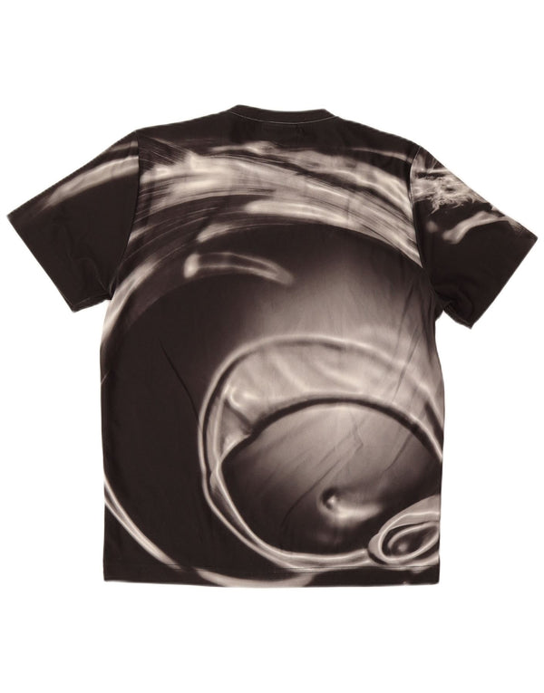 AUSTRALIAN L'ALPINA T-shirt da uomo con motivo astratto Top IT 46 Small Nera