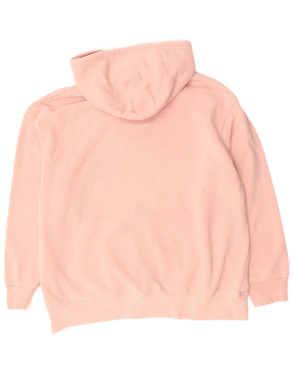 Maglione con cappuccio grafico oversize da donna Levi's UK 18 XL in cotone rosa