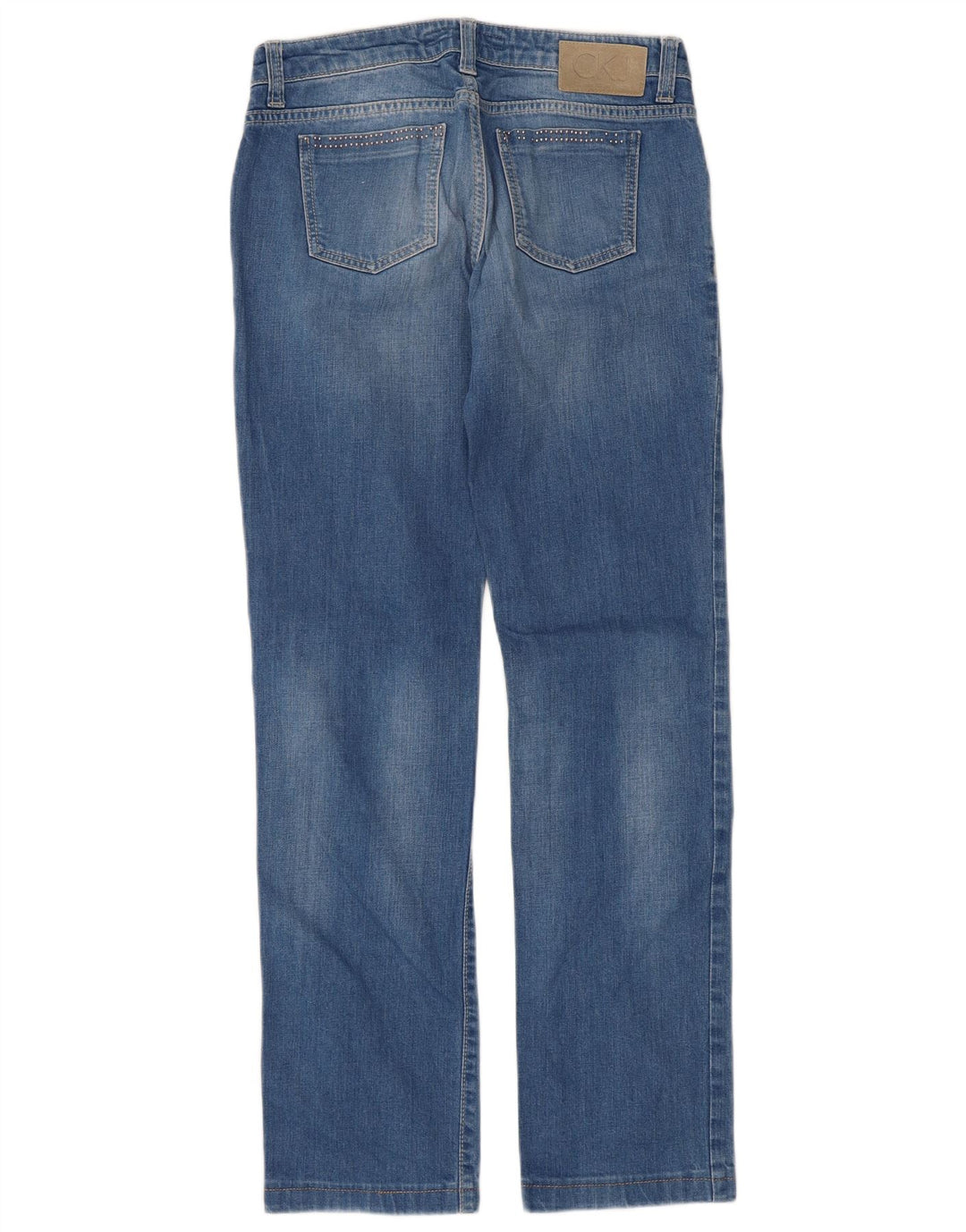 Jeans dritti da donna Calvin Klein W30 L30 Blu