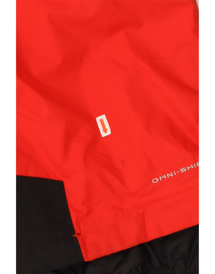 Pantaloni da sci Columbia Omni-Shield da uomo in nylon color block rosso medio