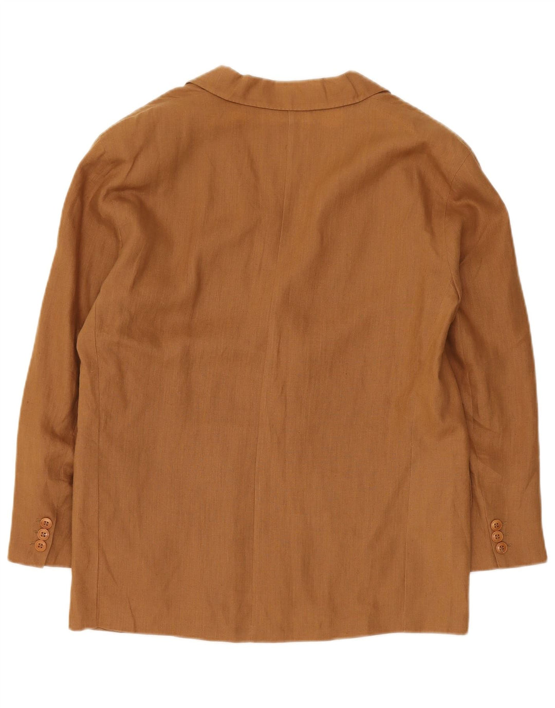Giacca blazer da donna a 1 bottone Max Mara UK 14 grande lino marrone