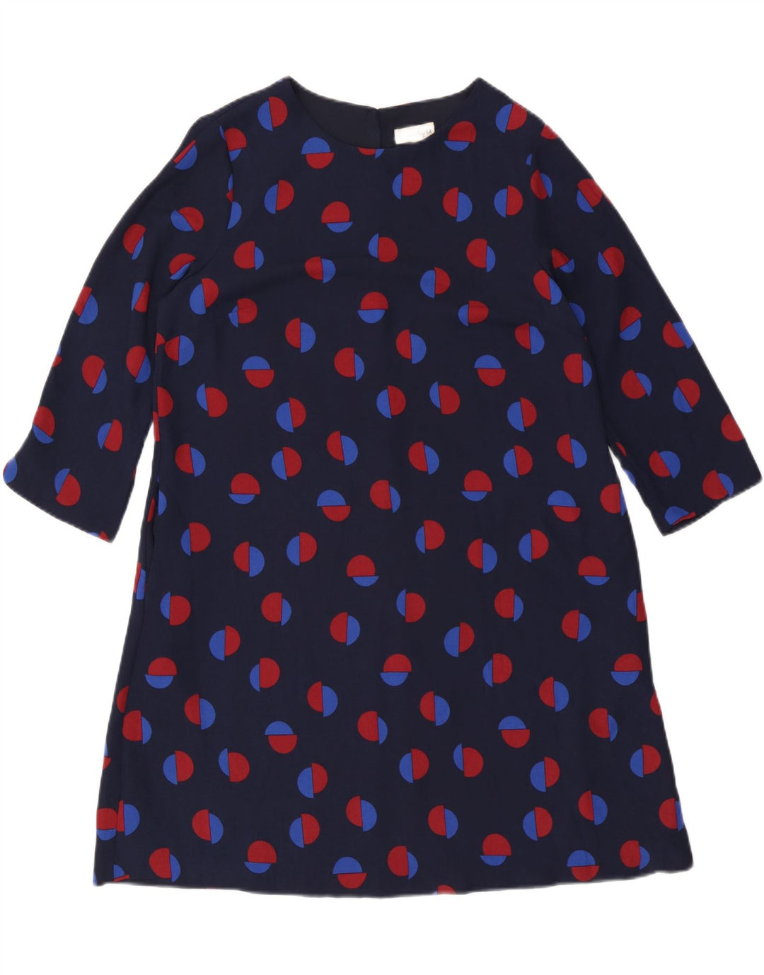 Abito a trapezio da donna con maniche a 3/4 Phase Eight UK 14 Grande blu navy maculato