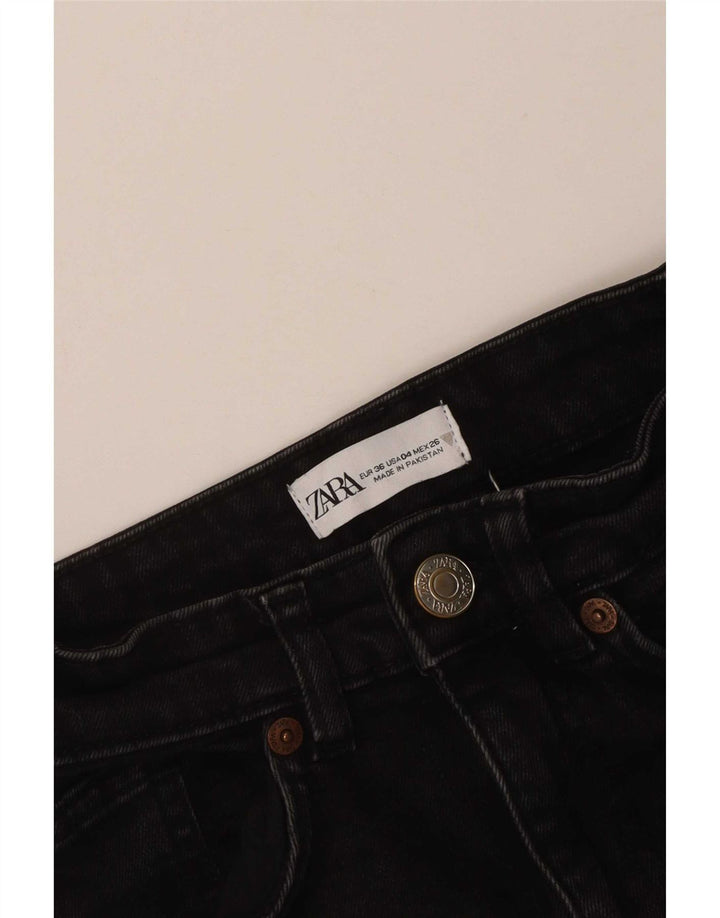 Jeans svasati da donna Zara EU 36 XS W26 L24 Nero