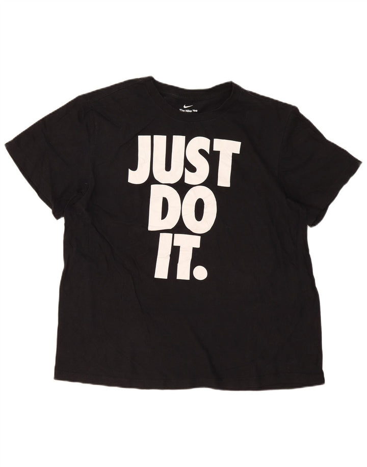 T-shirt grafica da uomo Nike Top XL in cotone nero