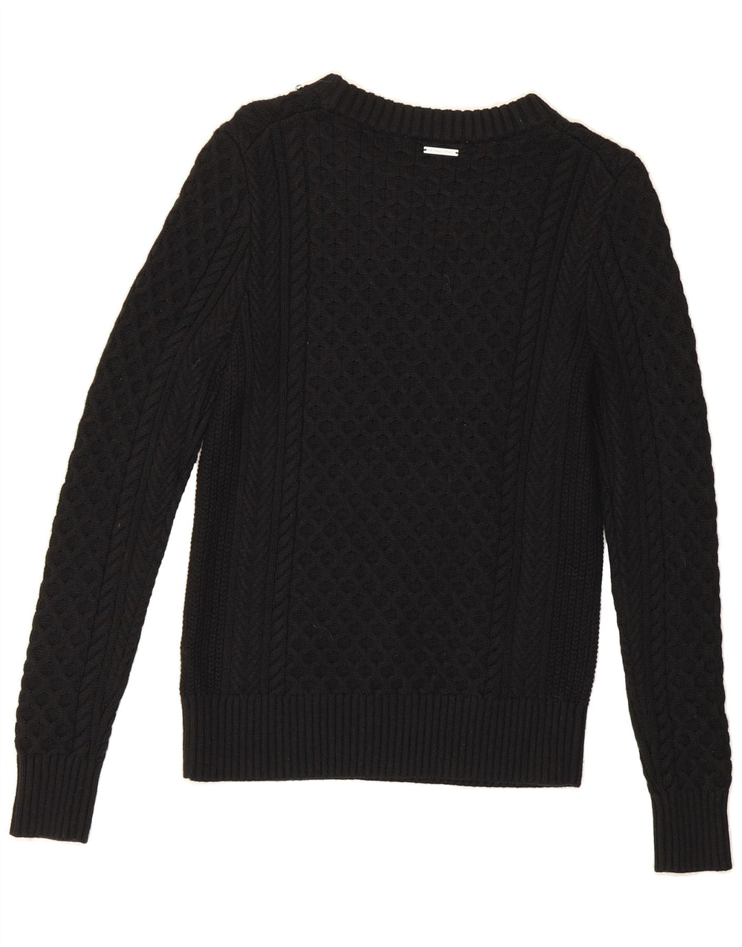 MICHAEL KORS Womens Boat Neck Jumper Sweater UK 10 Small Black Vintage Michael Kors and Second-Hand Michael Kors from Messina Hembry 