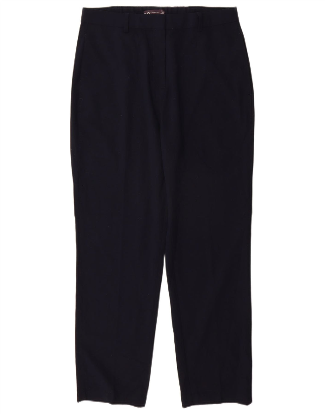 Pantaloni chino da donna MARKS & SPENCER UK 12 medi W30 L28 Blu navy