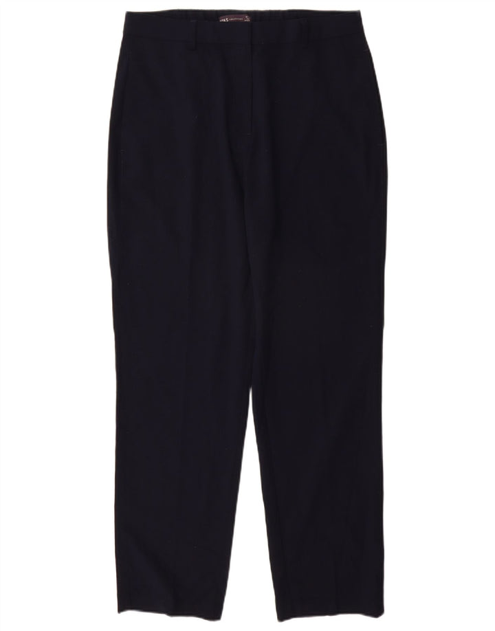 Pantaloni chino da donna MARKS & SPENCER UK 12 medi W30 L28 Blu navy