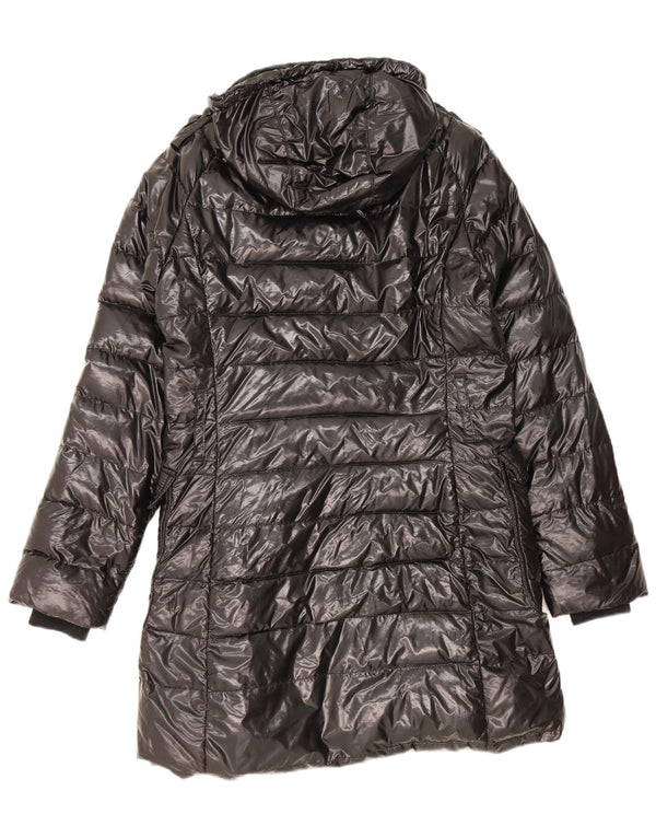 Cappotto imbottito con cappuccio militare da donna Daniele Alessandrini IT 46 Large Nero