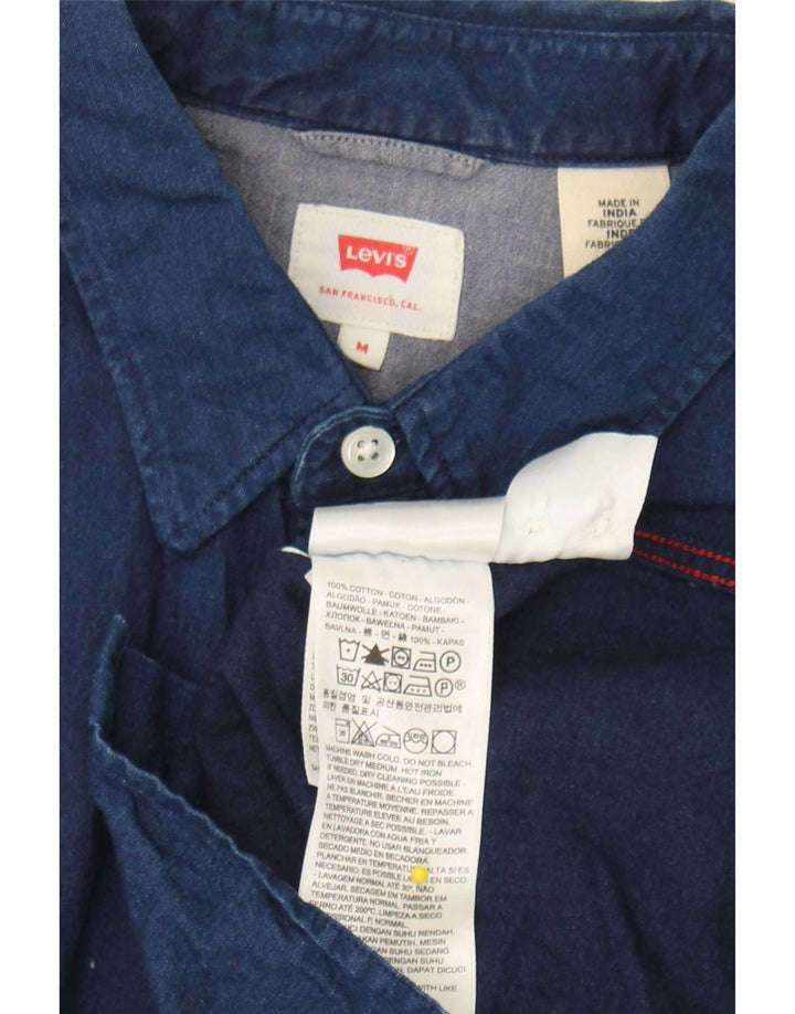 Levi's Camicia da uomo in cotone medio blu navy
